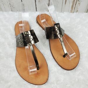Joie A LA Plage Slide Sandals Pewter Size 9